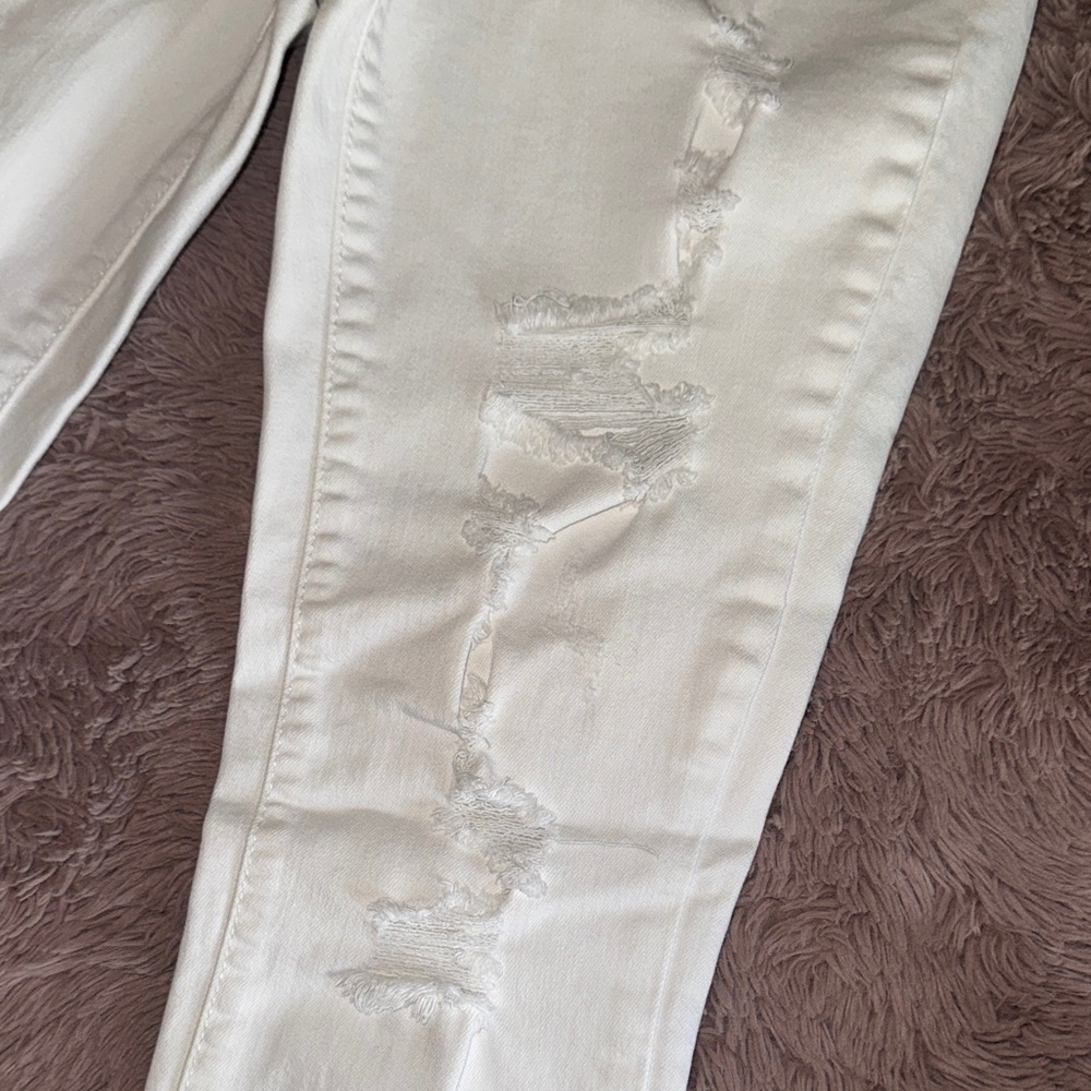 Judy Blue Women's White Distressed Denim Skinny Jeans Skinny Fit size 3 / 26 - Picture 5 of 16
